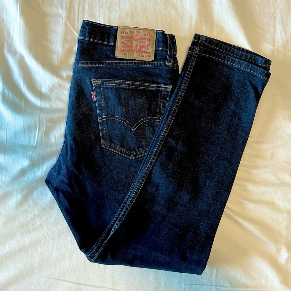 511 Levi's Men's Dark Blue Jeans